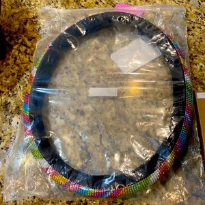 Rainbow steering wheel cover